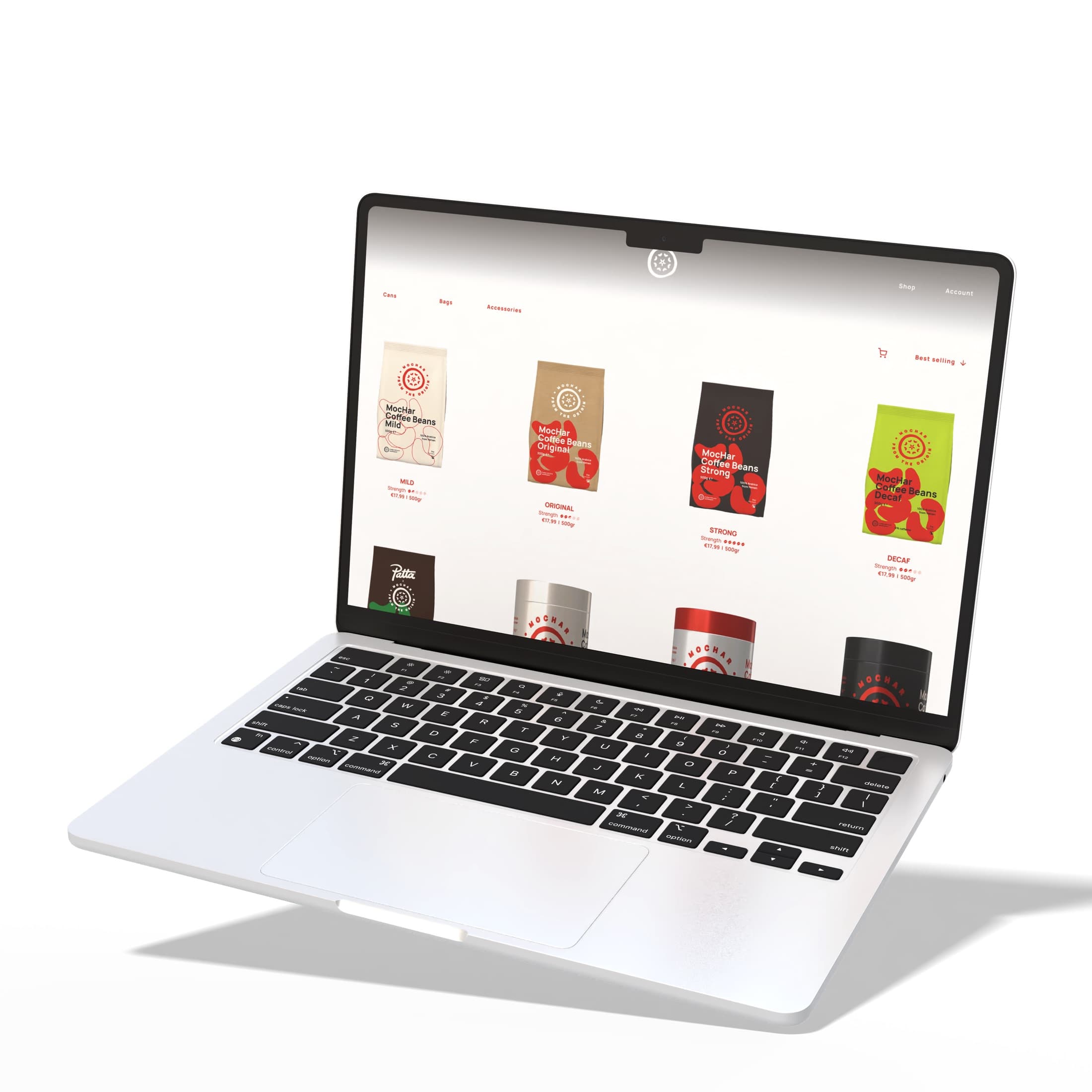 MocHar website alle producten